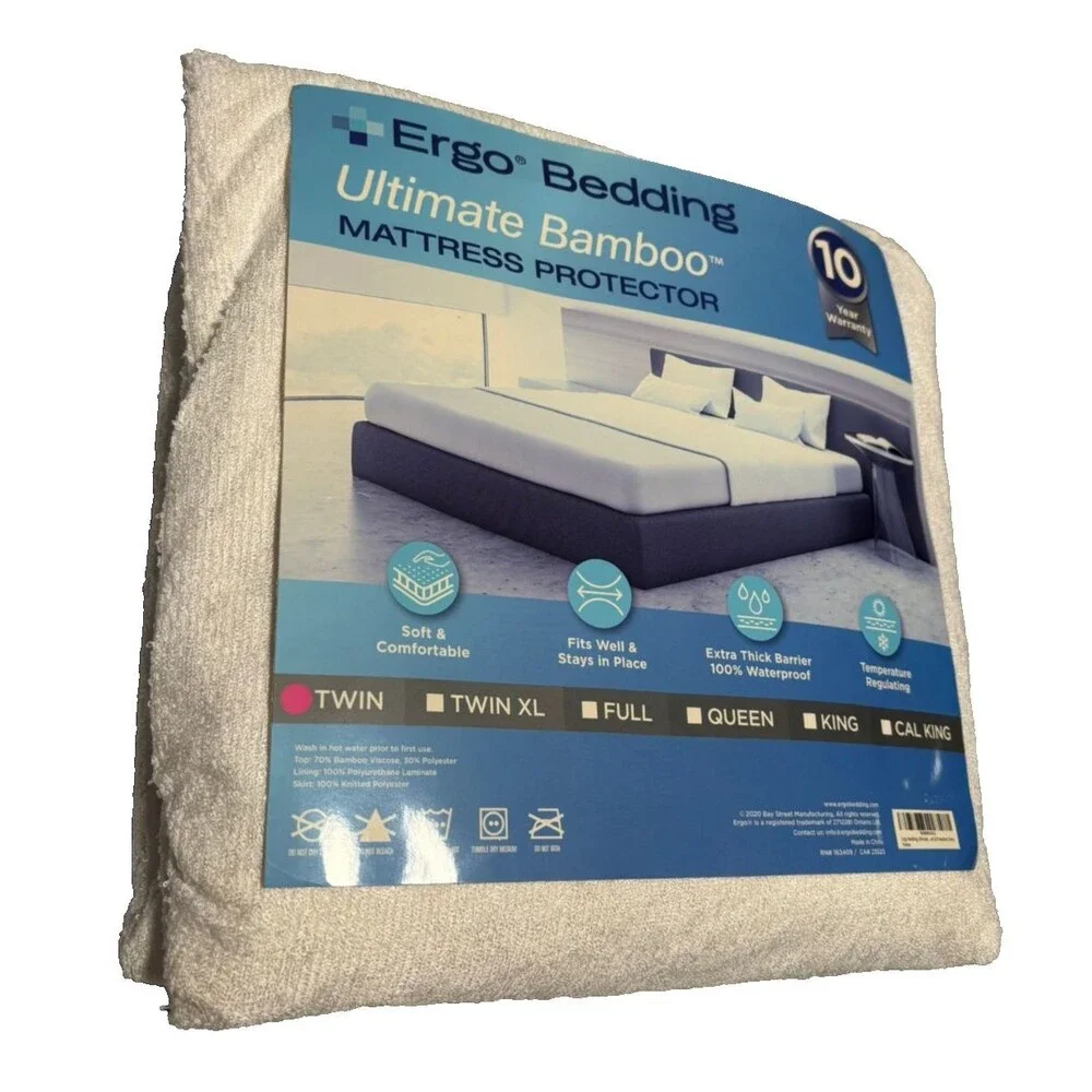 Matrress Proctector Ergo Bedding Ultimate Bamboo Mattress Protecter Twin